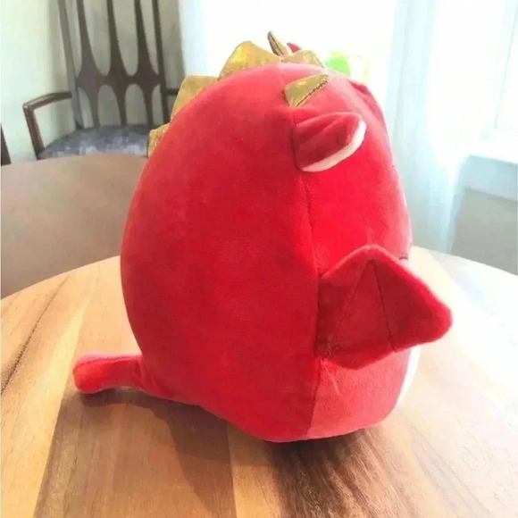 Squishmallows 8” Baiden the Red Dragon -Official Kellytoy NWT - Picture 5 of 12